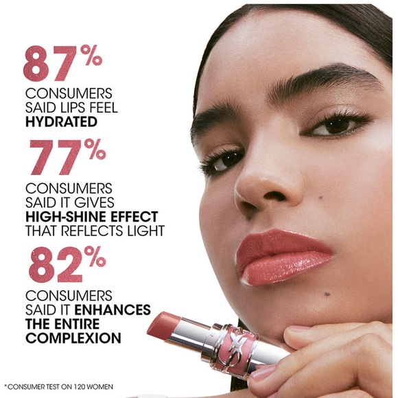 YVES SAINT LAURENT Volupté LoveShine Lipstick | Shade #201 Rosewood Blush | Mini - Picture 5 of 8